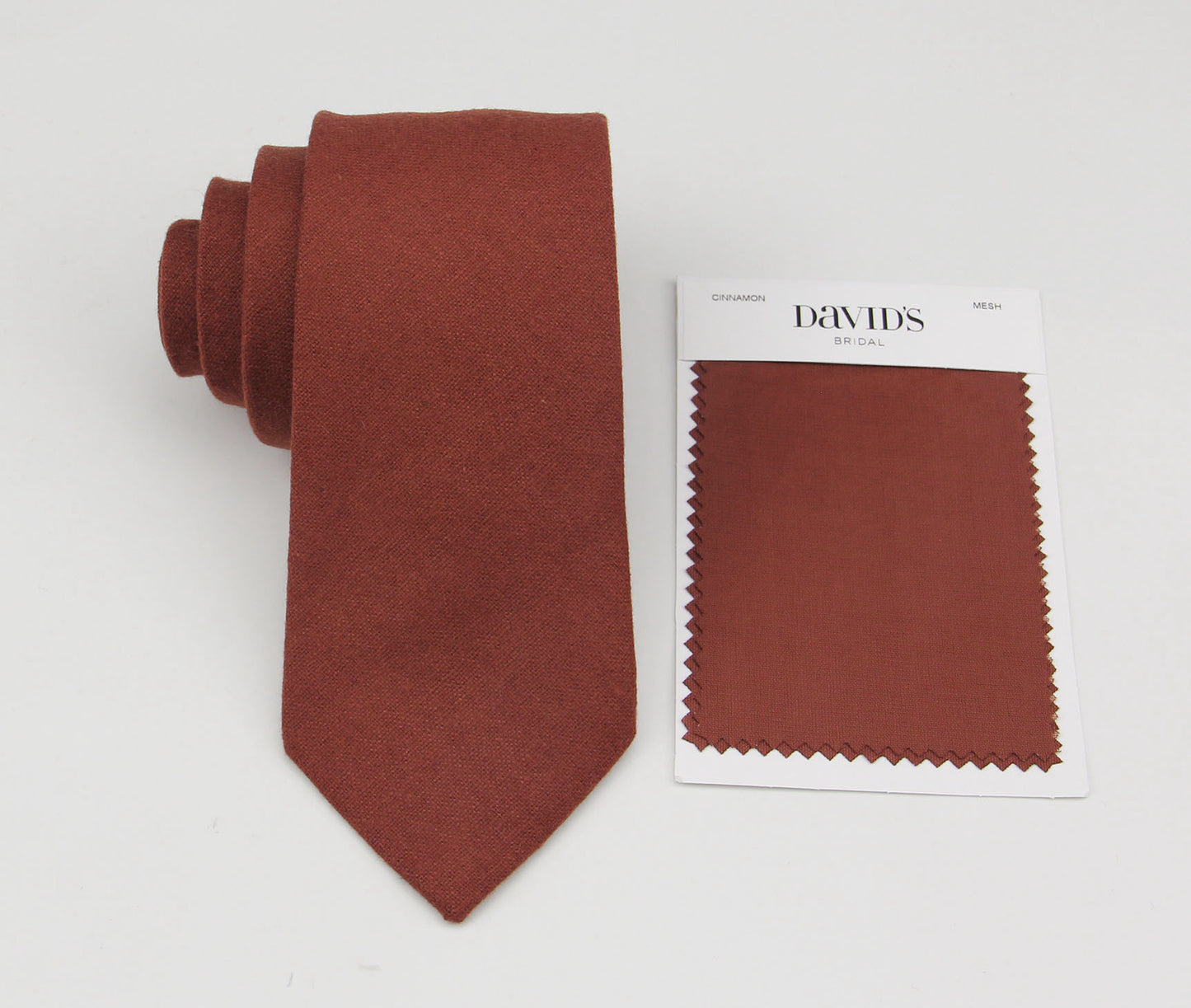 Cinnamon Wool Ties. Men's Classic Neckties.