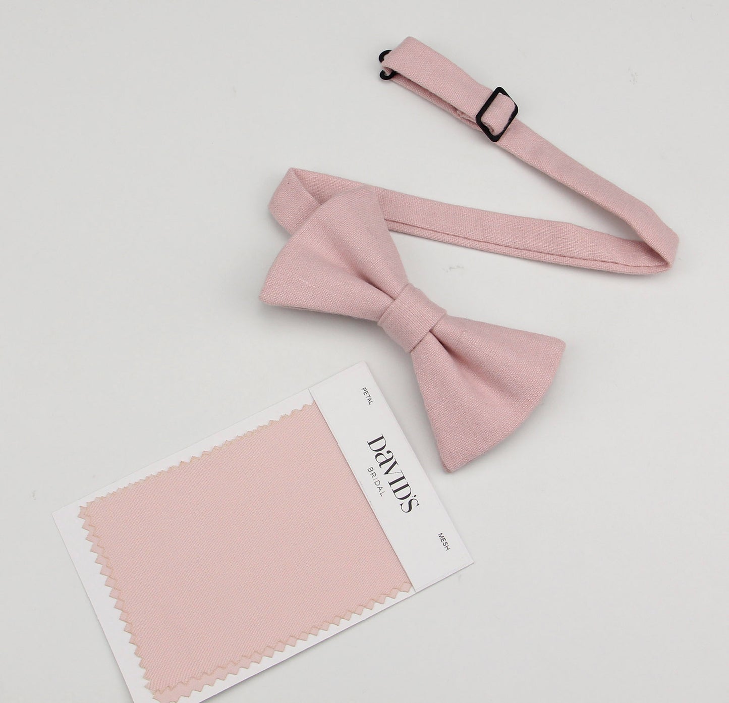 Petal Pink Wool Bow Ties. Wedding Tuxedo Bow Tie.