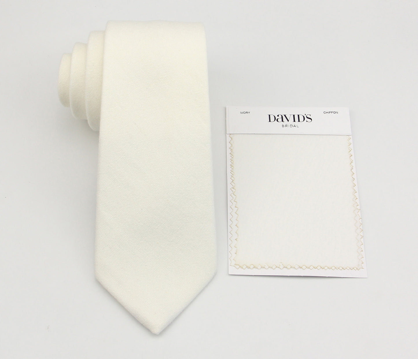 Ivory Neckties for Men. Wool Ties