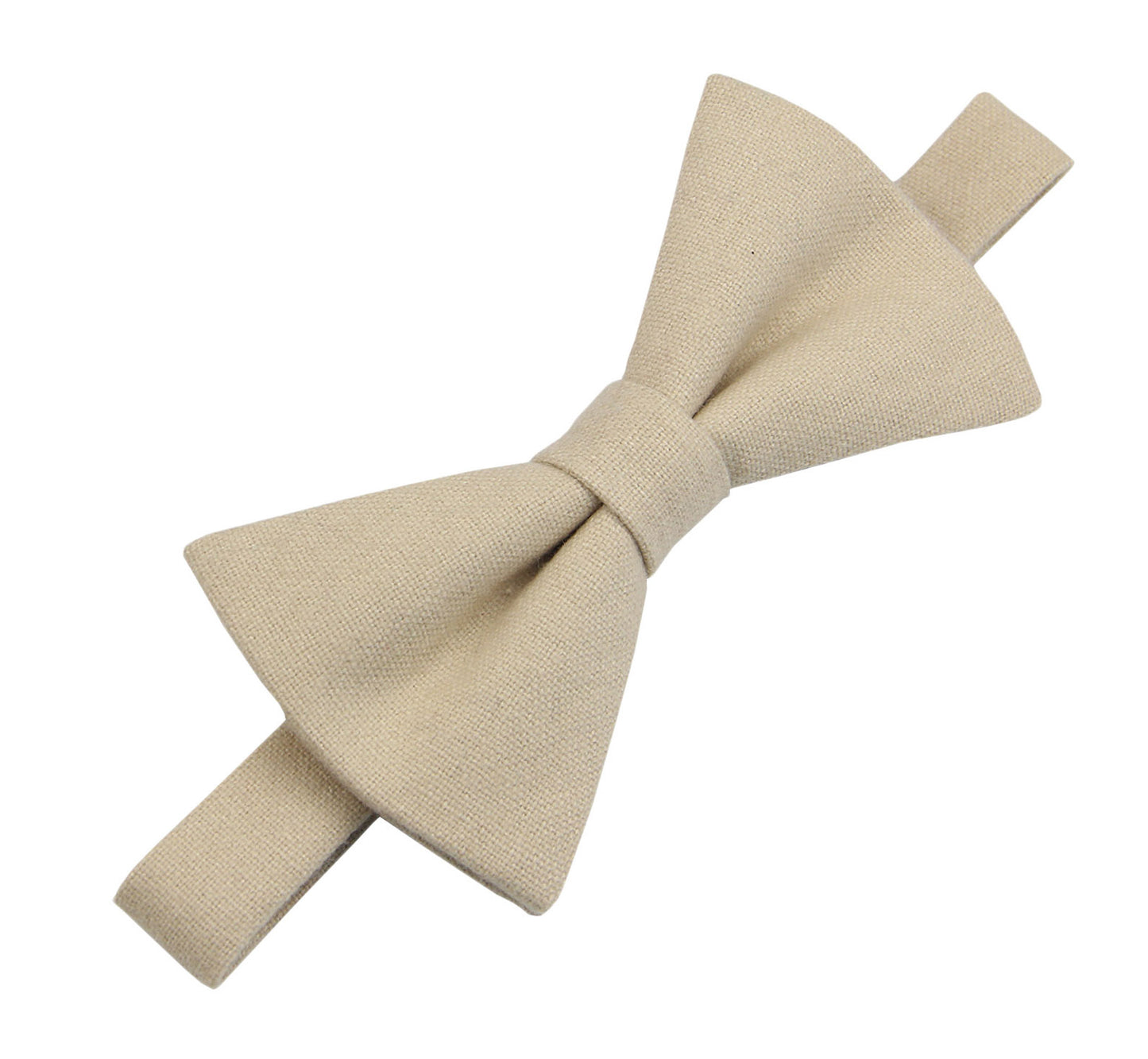 Men's Wool Bow Tie - Champagne Color Match for David's Bridal Dresses | Matching Ties | Pocket Squares Available