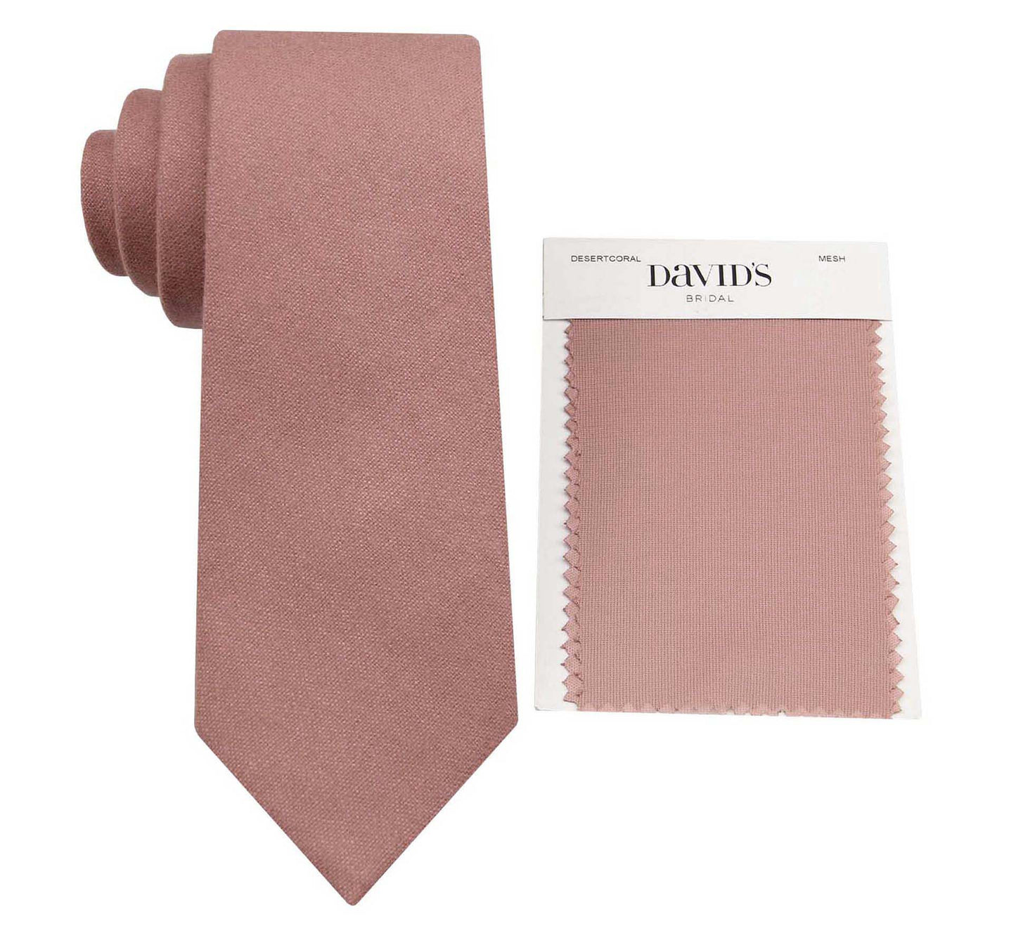 Desert Coral Pocket Squares - Perfect Match for Bow Ties | Wedding & Special Occasion Accessories