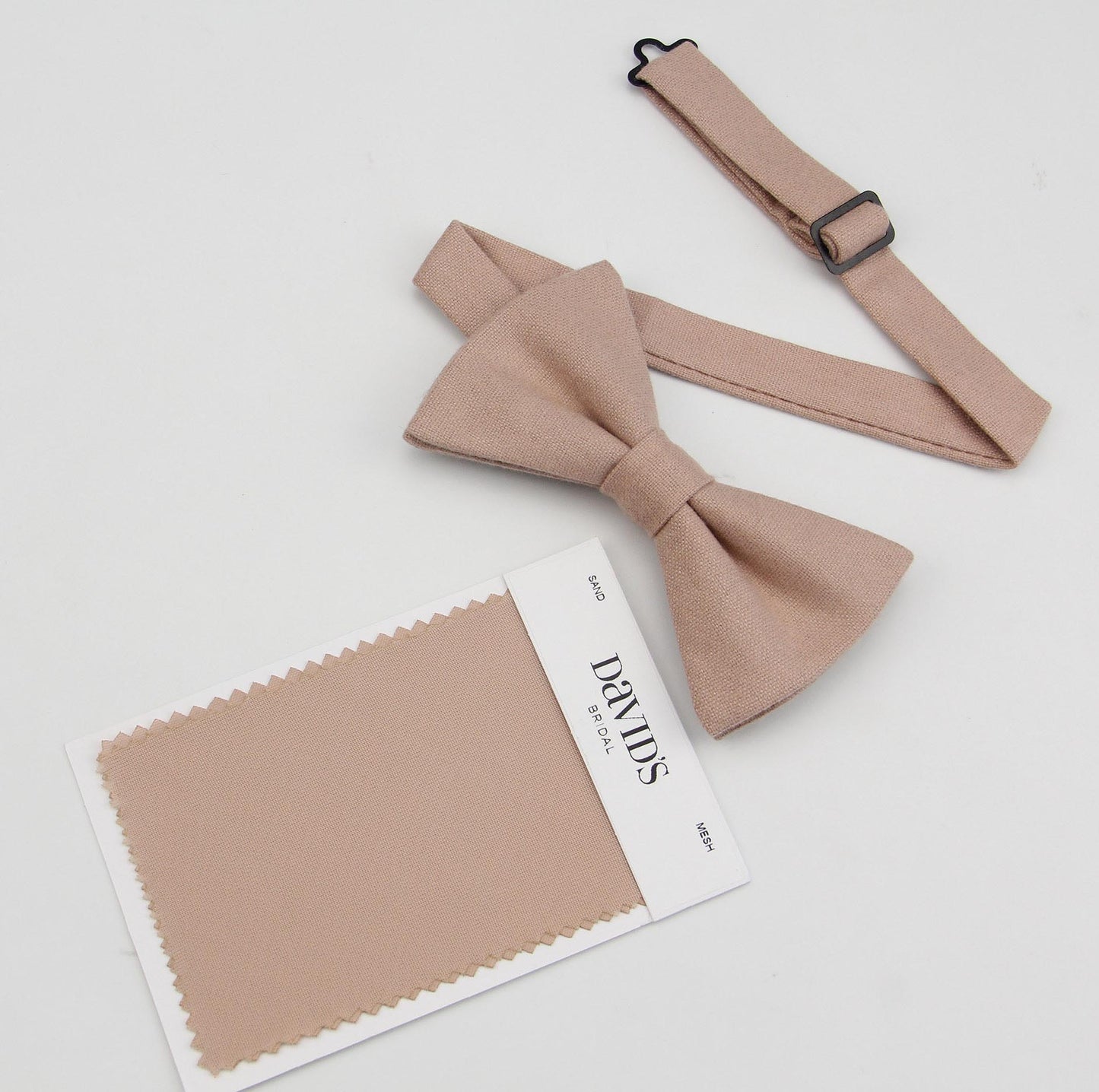 Mens Sand Bow Tie Set