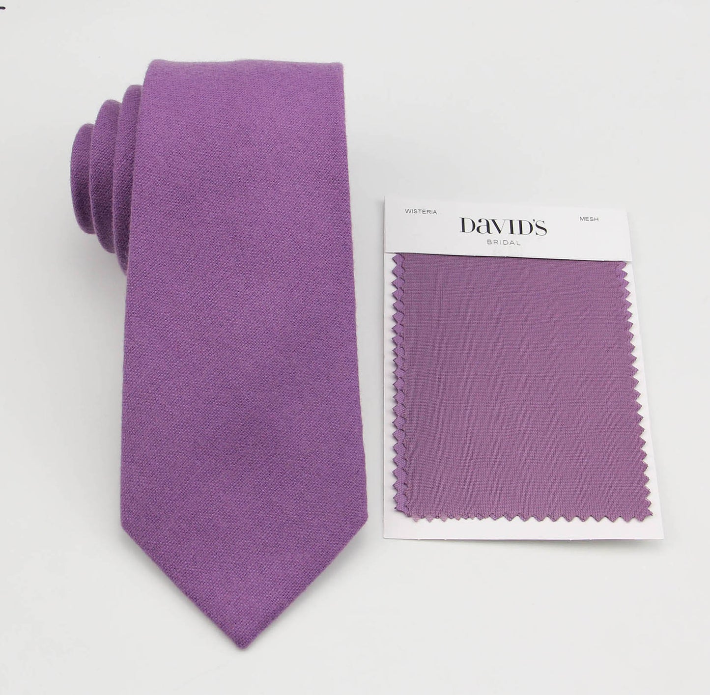 Wisteria Ties for Men. Light Violet Mens Necktie