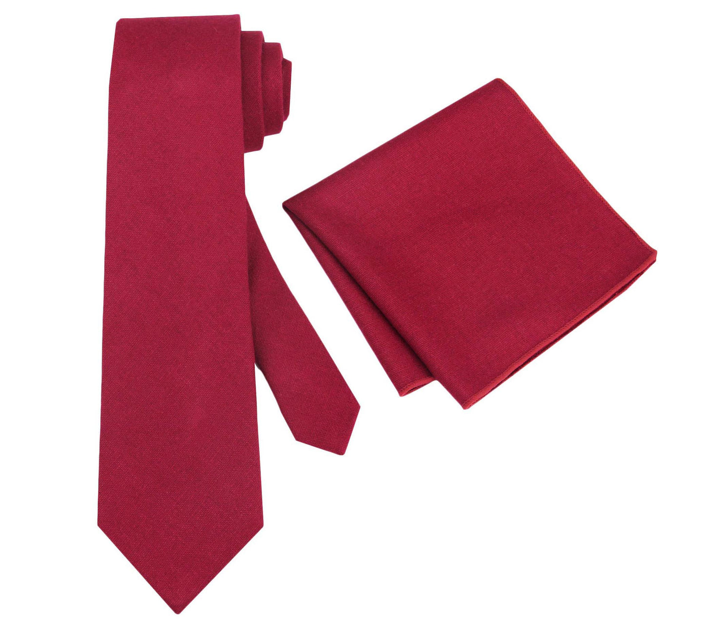 Apple Red Pocket Squares. - Stylish Accessory, Ideal for Groom, Elegant Design