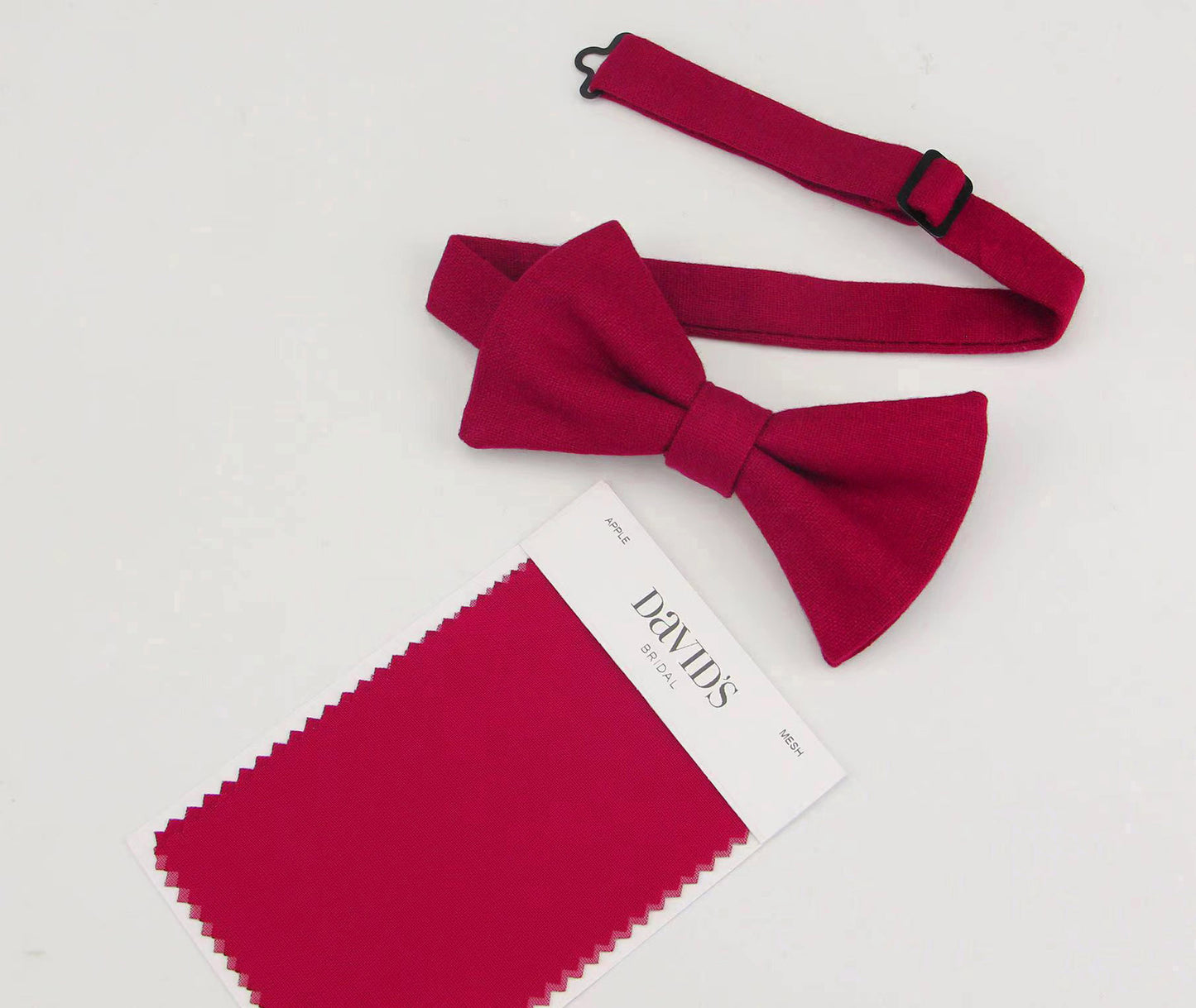 Apple Red Wool Bow Ties. Red Bow Ties for Men. Bow Ties for White Suits