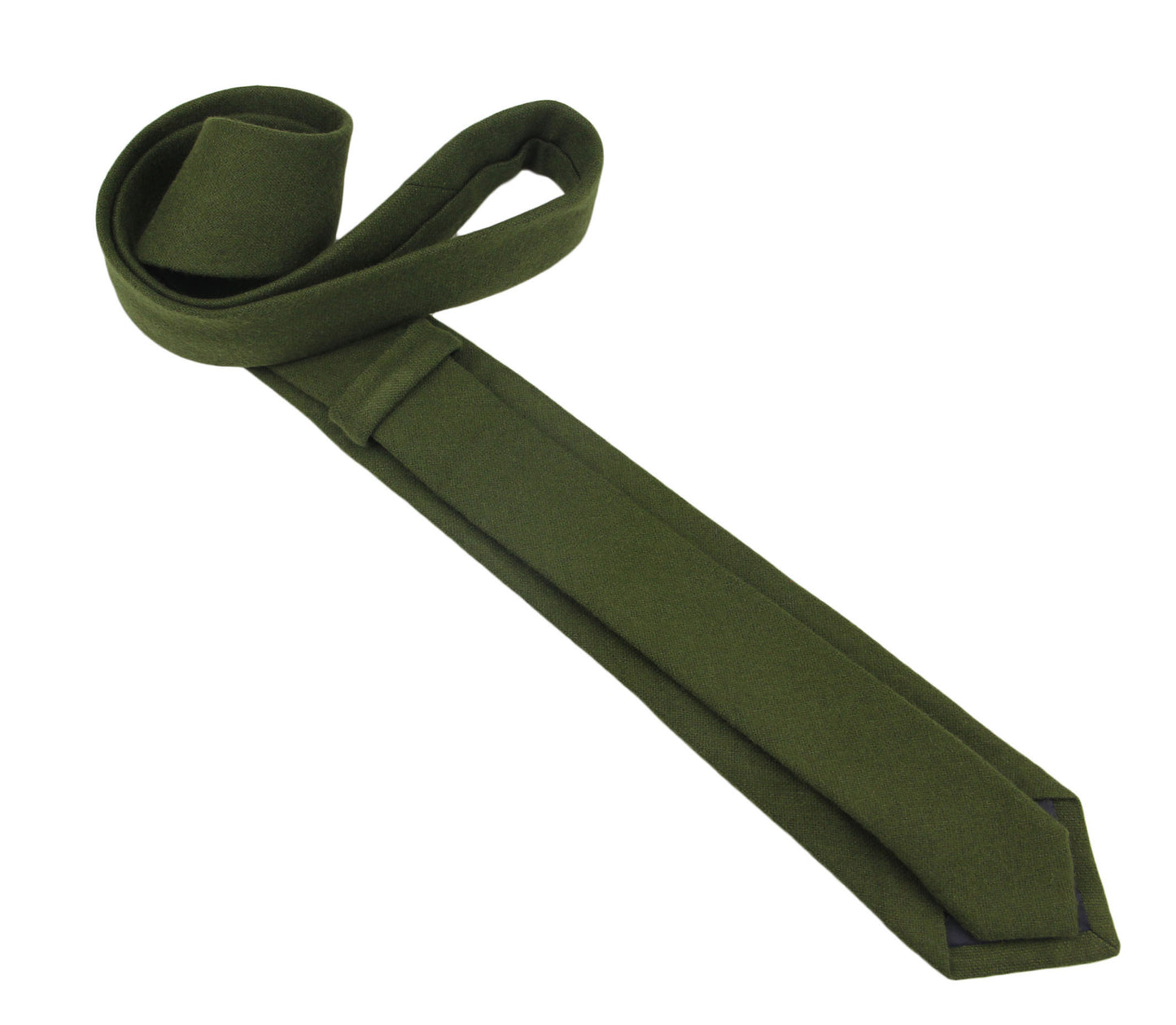 Martini Olive Neckties.Ties for Men. Solid Olive Green Ties