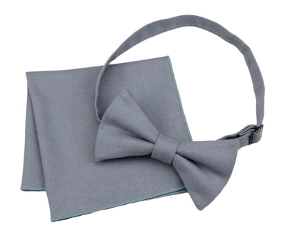 Dusty Blue Wool Bow Ties. Men's Pre Tied Bow Tie.Formal bow ties. Men's Gift