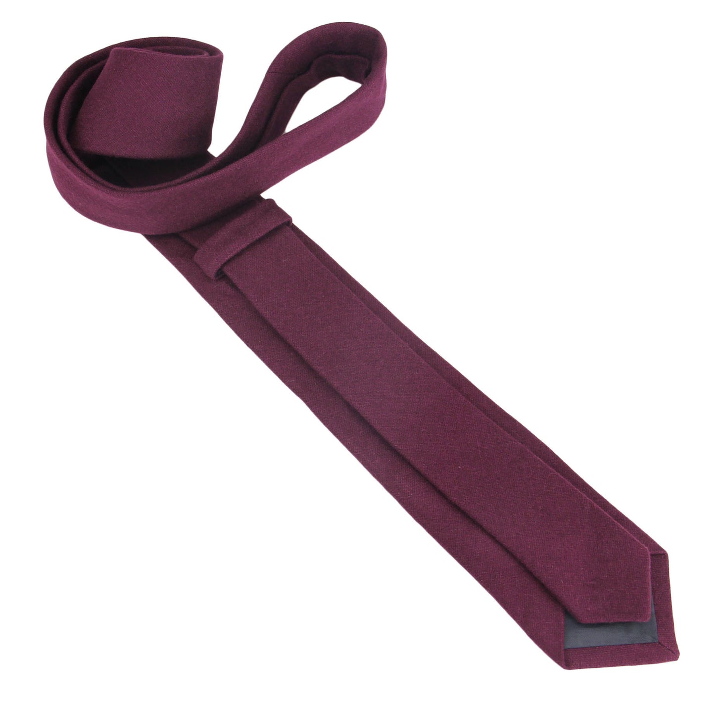 Men's Wine Wool Wedding Tie - Stylish Accessory, Ideal for Groom, Elegant Design