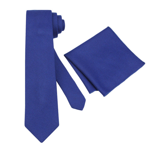 Royal Blule Wool Tie -Styles in Standard, Extra-Long Tie for Men