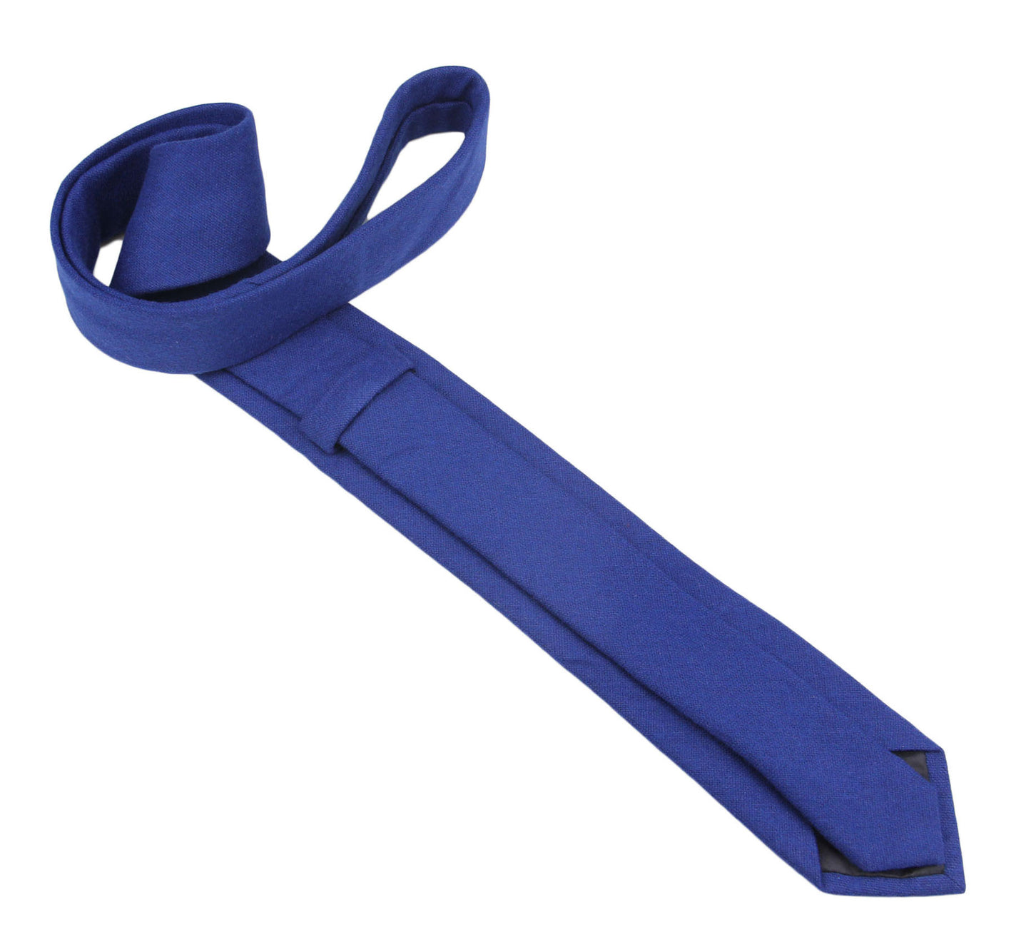 Royal Blule Wool Tie -Styles in Standard, Extra-Long Tie for Men