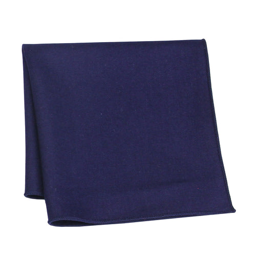 Navy Wool Pocket Squares. Perfect for Weddings, Parties, or Any Formal Occasion.