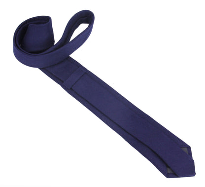 Marine Wool Ties. Men's Navy Blue Neckties. Classic Formal Neck Ties