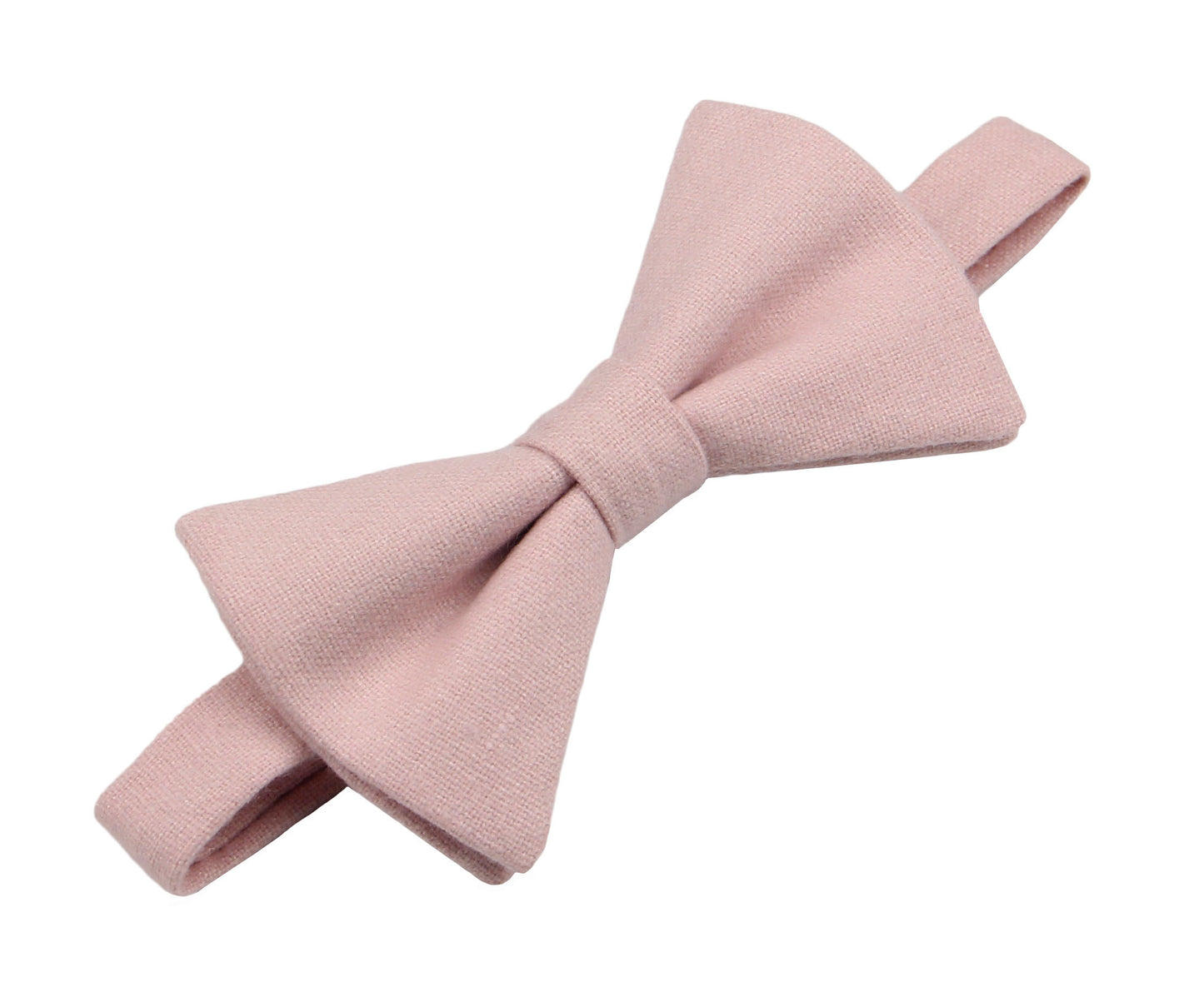 Petal Pink Wool Bow Ties. Wedding Tuxedo Bow Tie.