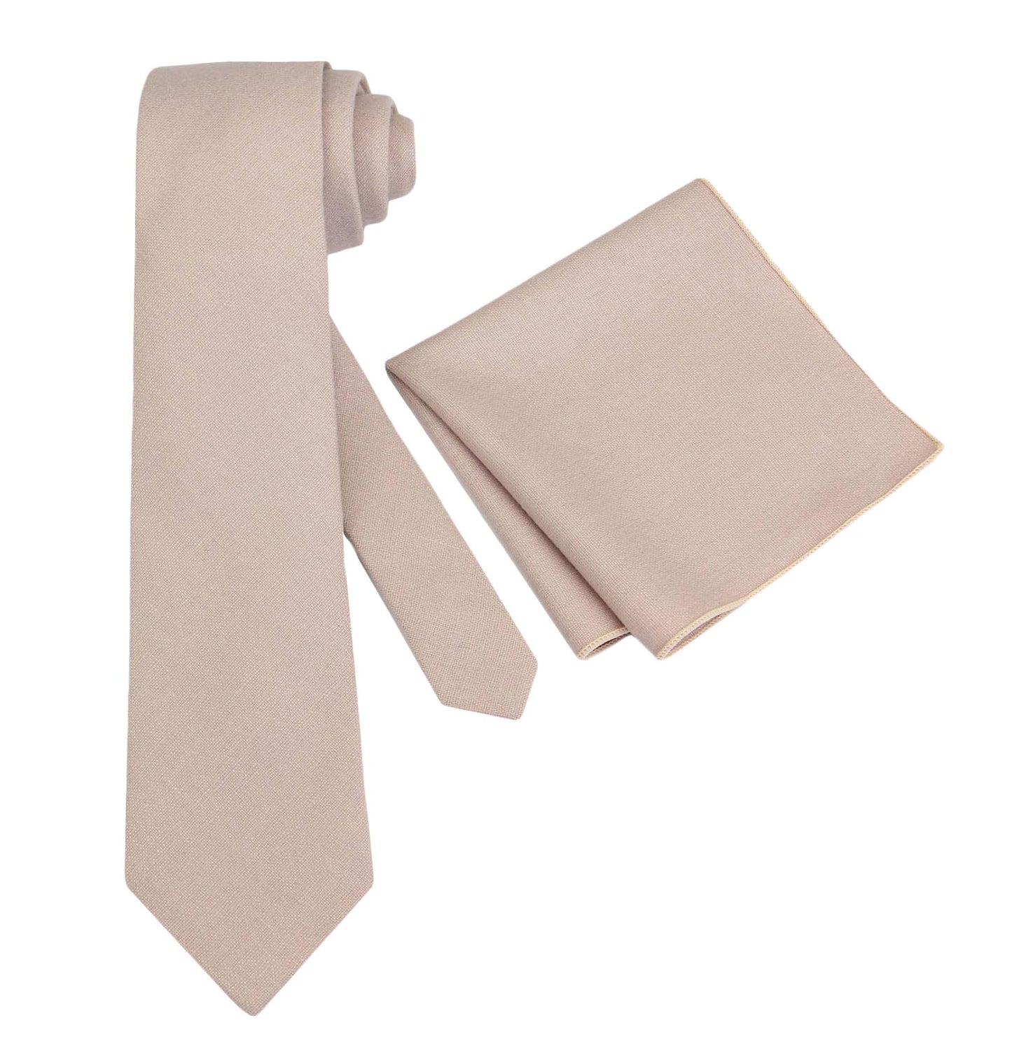 Men's Wool Pocket Square -Biscotti Color Match for David's Bridal Dresses | Perfect for Weddings  | Formal Events