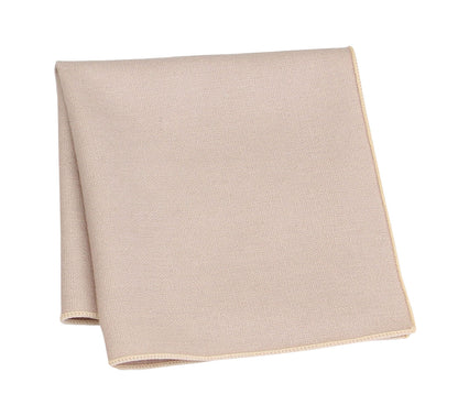 Men's Wool Pocket Square -Biscotti Color Match for David's Bridal Dresses | Perfect for Weddings  | Formal Events