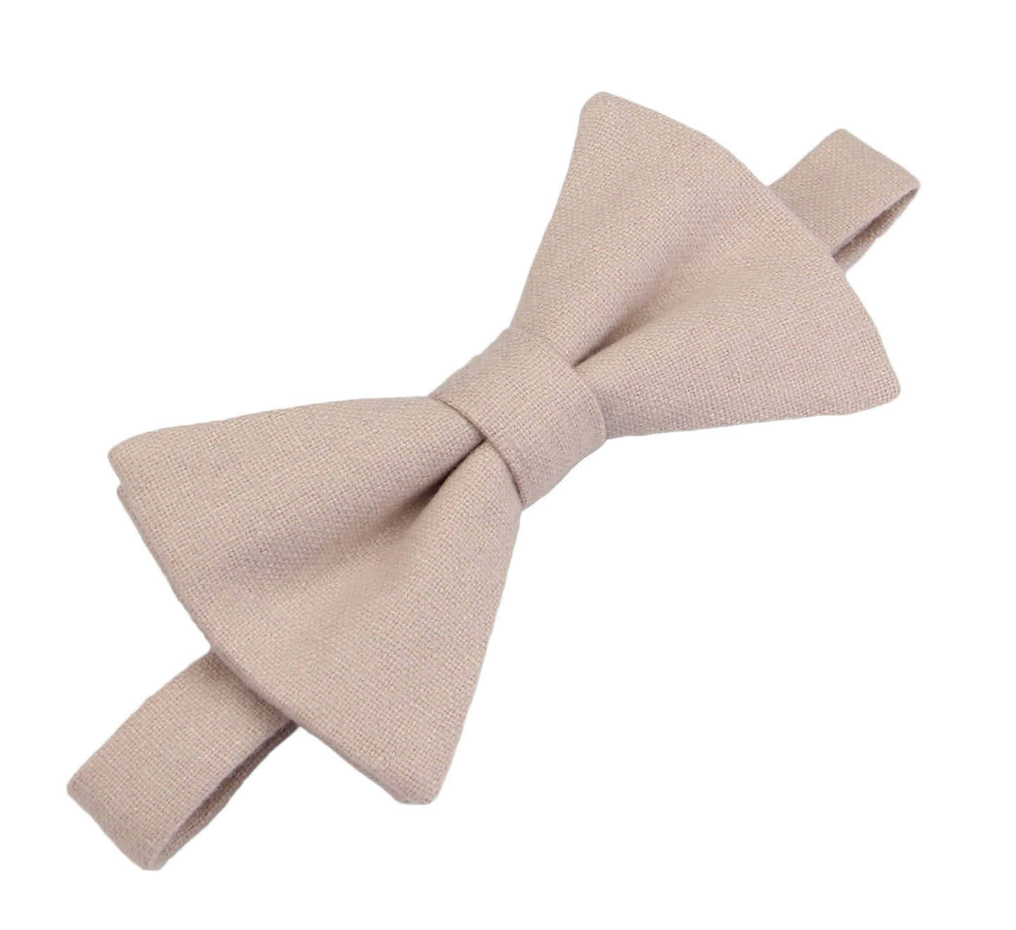 Men's Wool Bow Tie - Biscotti Color Match for David's Bridal Dresses | Matching Ties & Pocket Squares Available