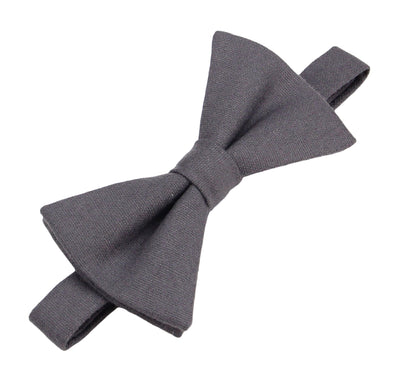 Mens Pocket Squares. Pewter Solid WoolenPocket Squares. Dark Grey Plain Pocket Squares