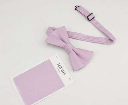 Light Purple Plain Bow Ties. Iris Bow Tie for Groomsmen. Accessory for Weddings