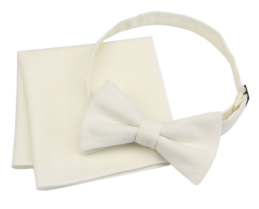 Ivory Bow Ties for Men. Wooden Bow Tie