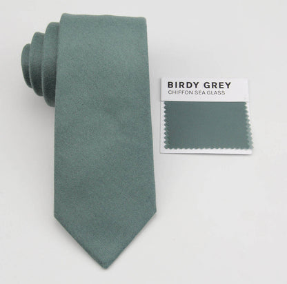 Sea Glass Wedding Tie -Styles in Standard, Extra-Long Tie for Men