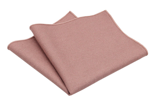 Desert Coral Pocket Squares - Perfect Match for Bow Ties | Wedding & Special Occasion Accessories