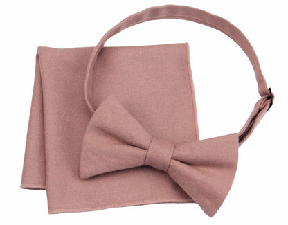 Classic Wool Pretied Bow Ties - Desert Coral Bow Tie. Adult & Kids Sizes