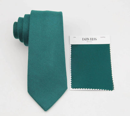 Gem Ties for Groom. Dark Green Men's Neckties. Adult  | Extra Long  | Kids Sizes