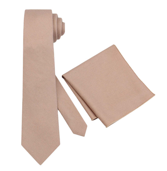 Sand Skinny Tie for Groom