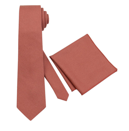 Sedona Wedding Tie for Groom. Burnt Orange Tie