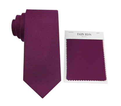 Sangria Wool Tie -Styles in Standard, Extra-Long Tie for Men