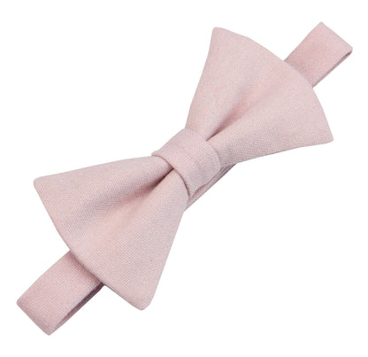 Dusty Pink Pretied Bow Ties for Men - Perfect for Weddings, Holiday Gifts | Adult or Kids Sizes