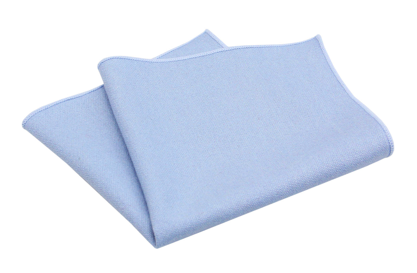 Ice Blue Pocket Squares. Solid Pocket Square