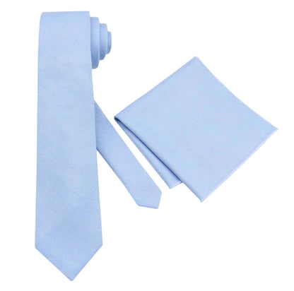 Ice Blue Pocket Squares. Solid Pocket Square